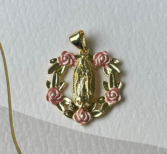 Rose Virgencita Pendant