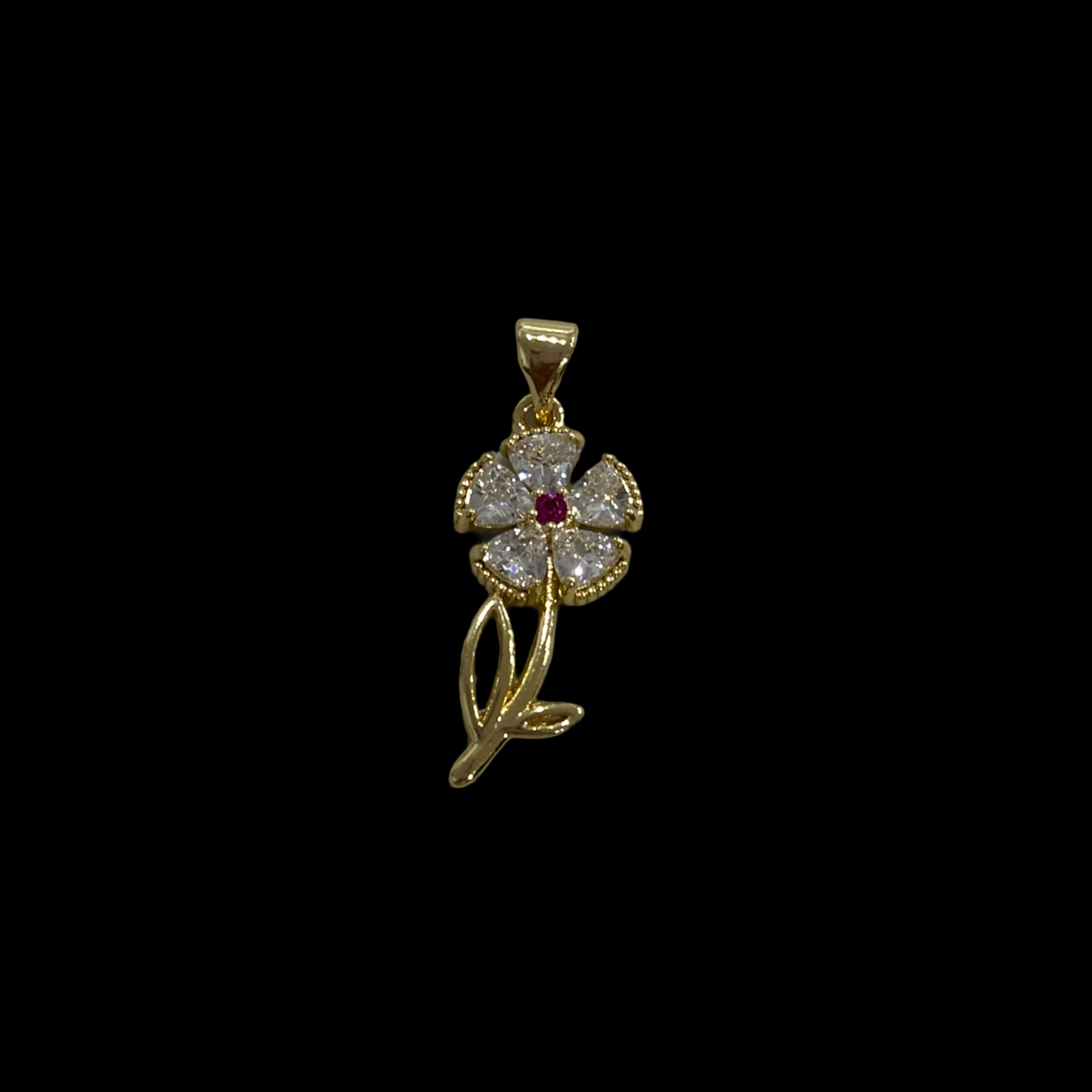 Flower white pendant