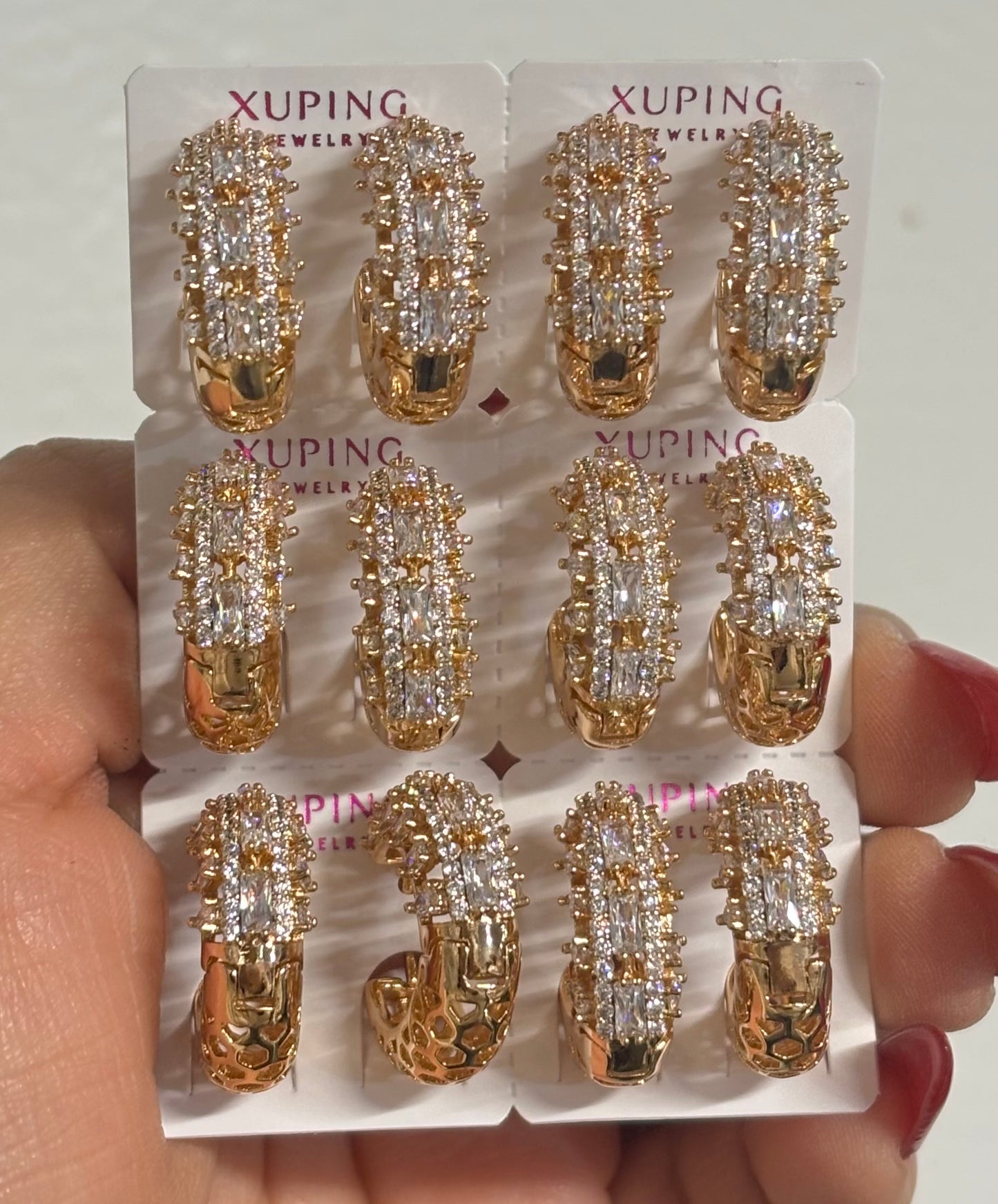 Bling Hoop Earring 6pc #7001