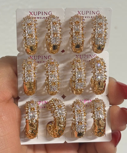 Bling Hoop Earring 6pc #7001