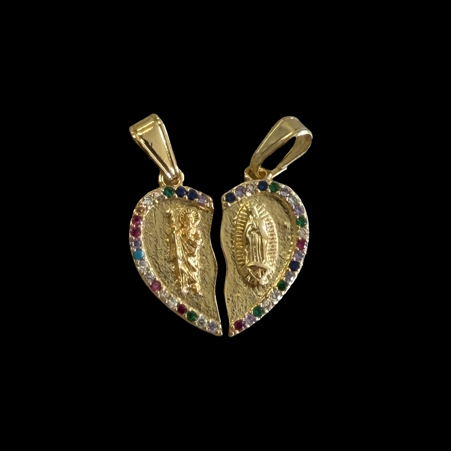 H-23 heart sj&v pendant