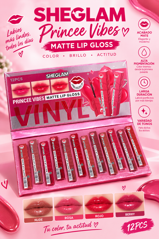 Set lip matte 12pcs