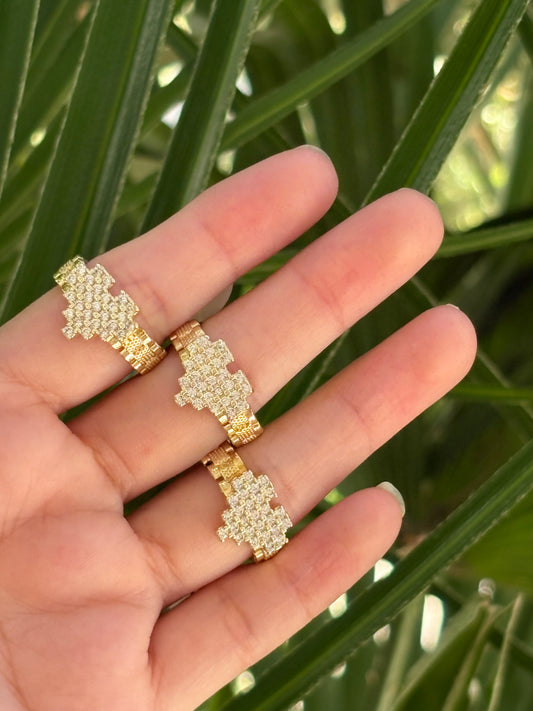 New ring heart 1pc