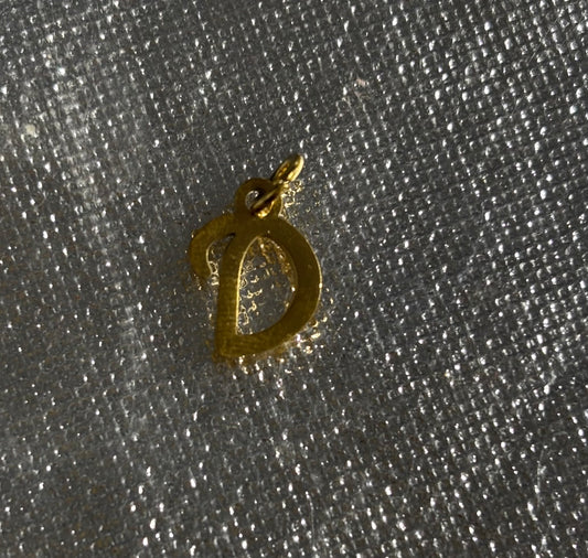 Diy D Charm Pendant
