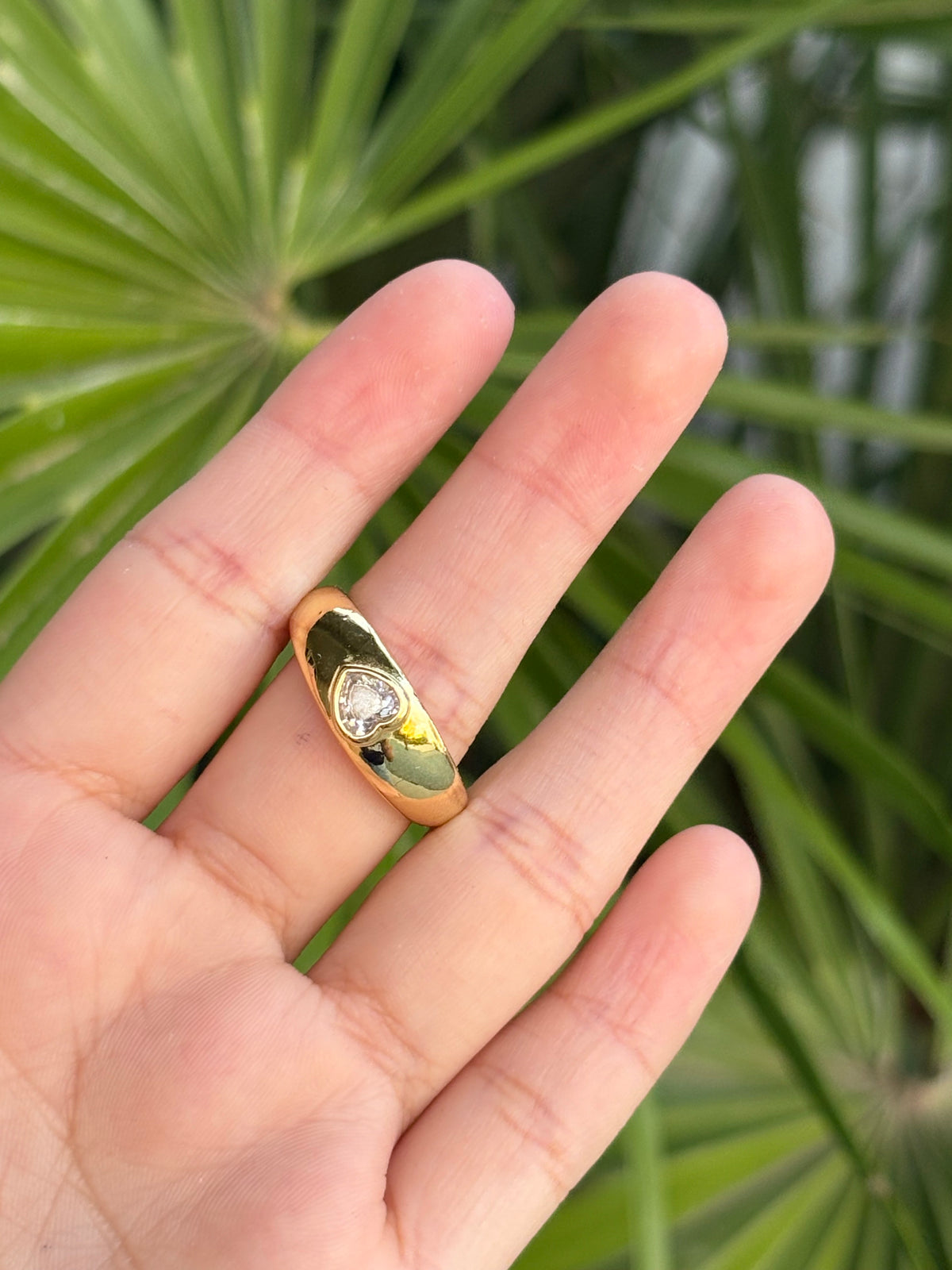 Heart ring ajustable