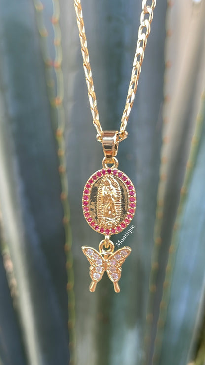 Virgen Butterfly Pendant