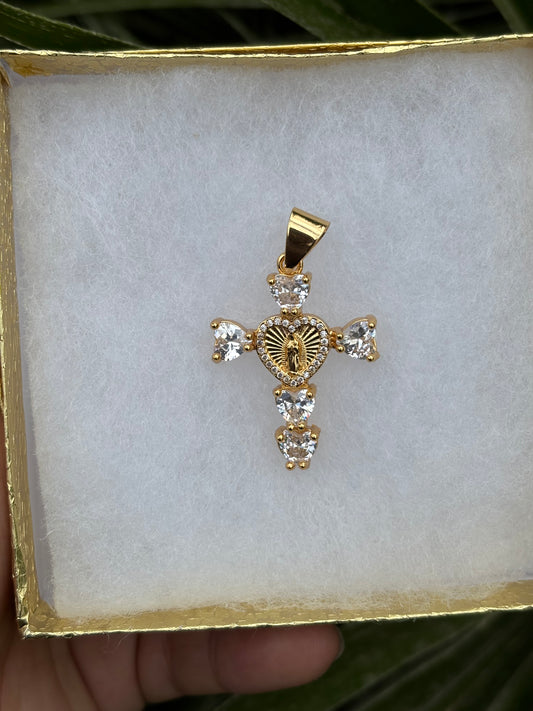 Virgencita Cross Pendant