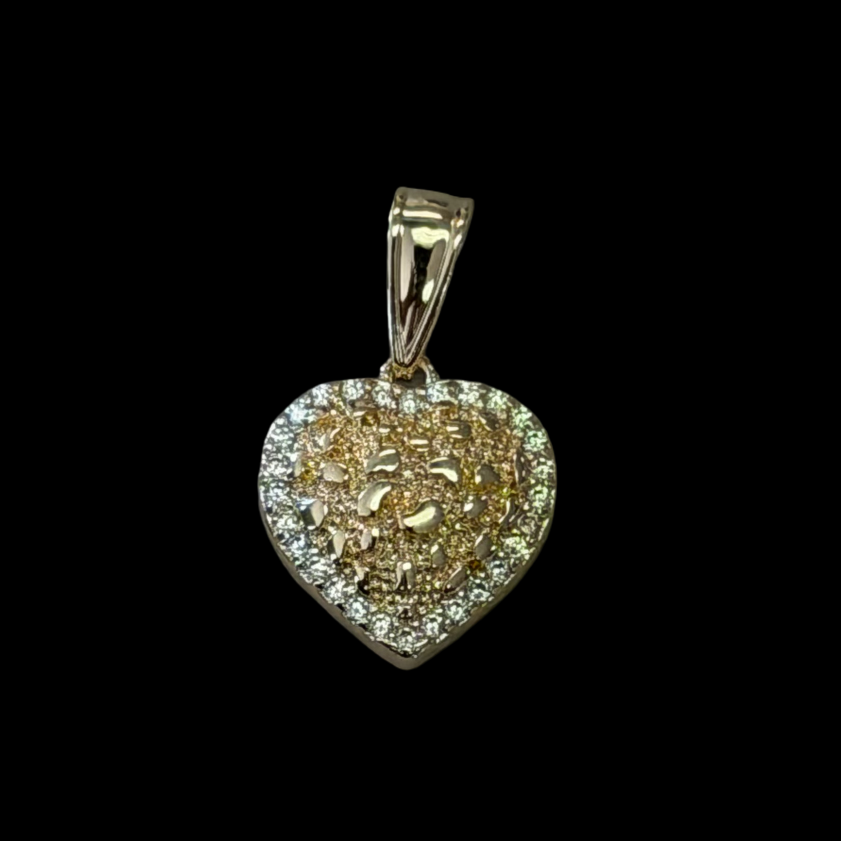 H-73 Nugget Heart Pendant