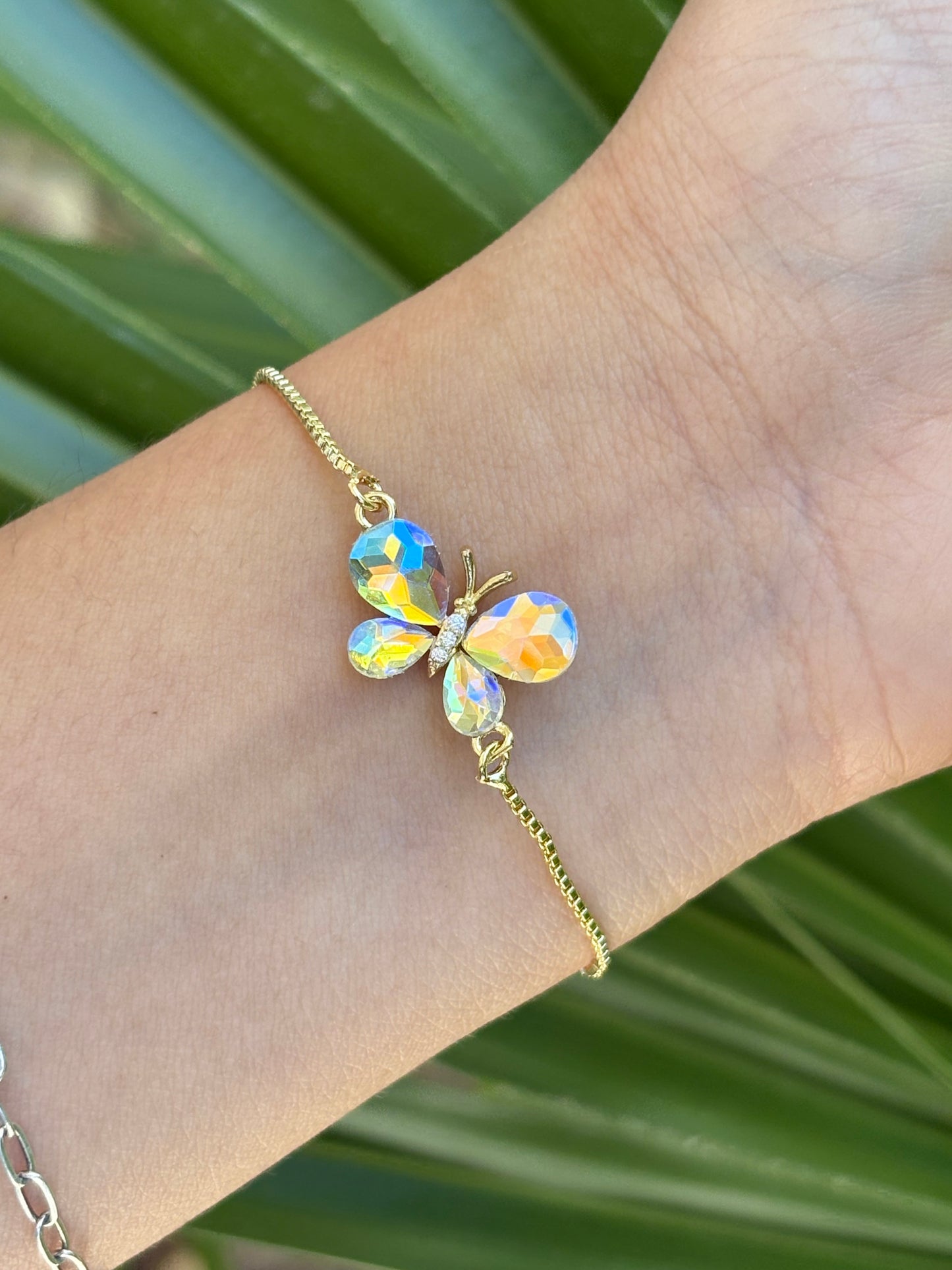 #27-B butterfly bracelet adjustable