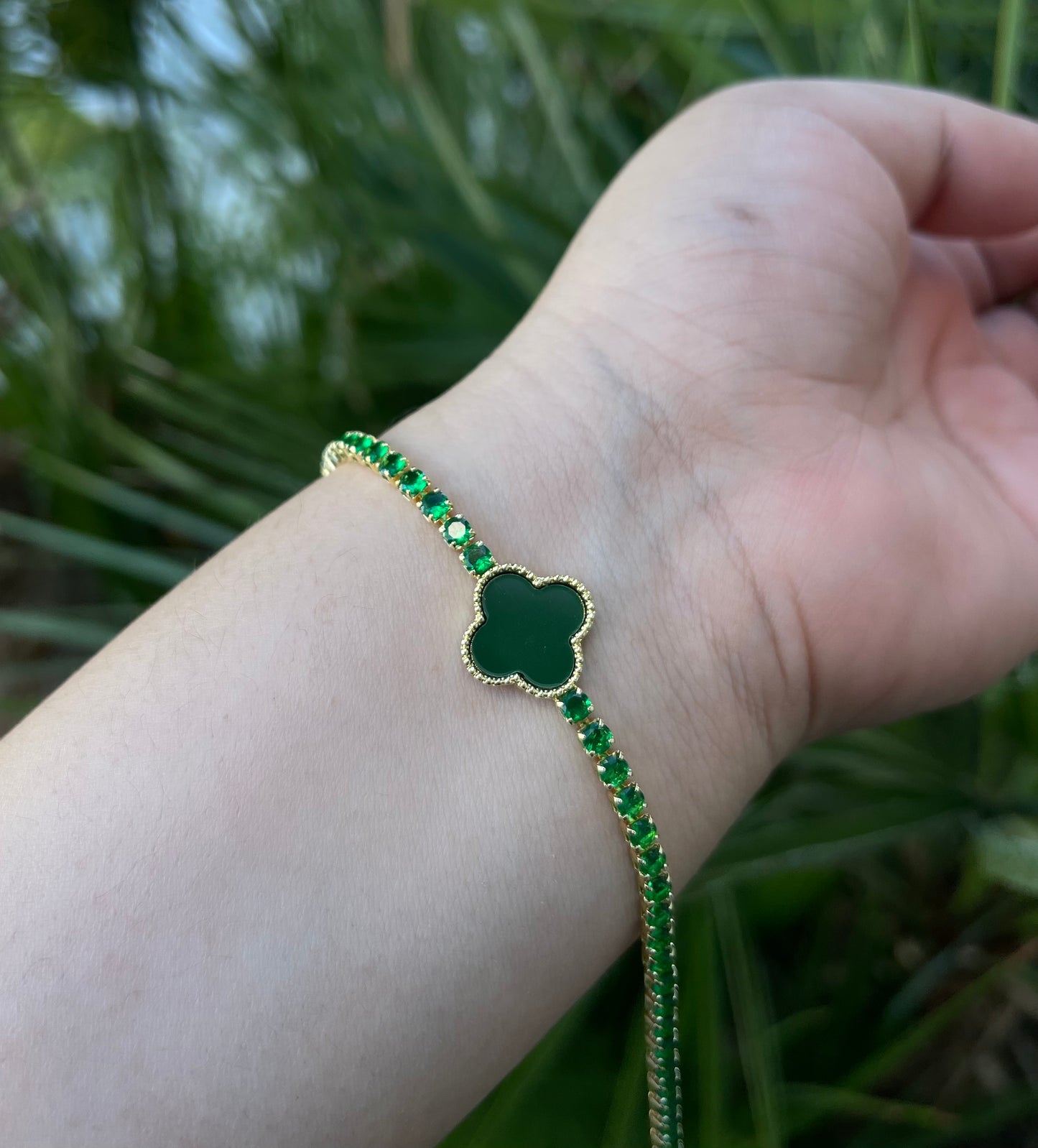 Green Single Trébol Bracelet