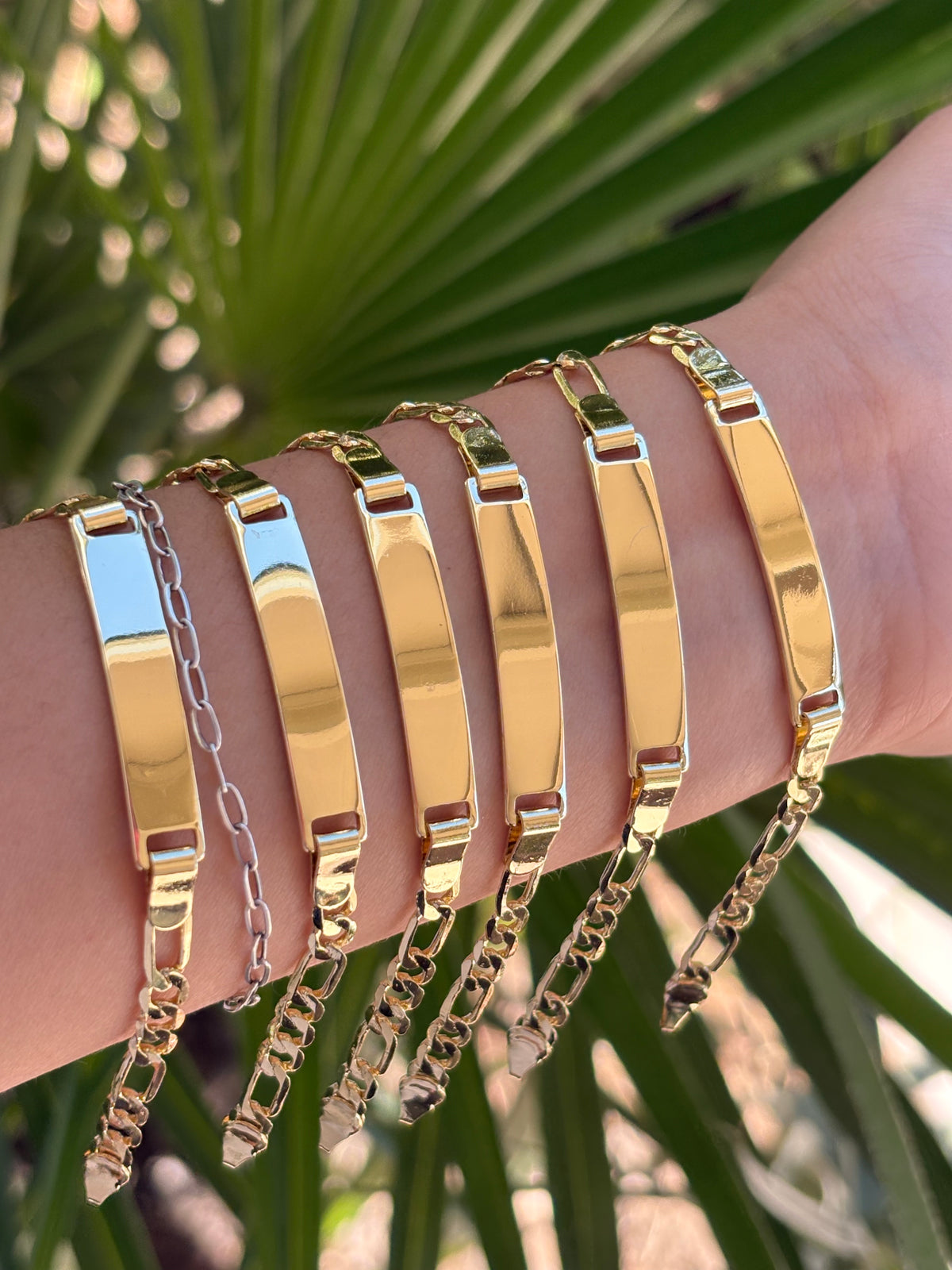 Kids placa bracelet 6pcs