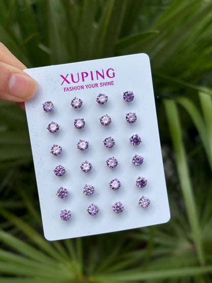 Xp earring pack purple #1558