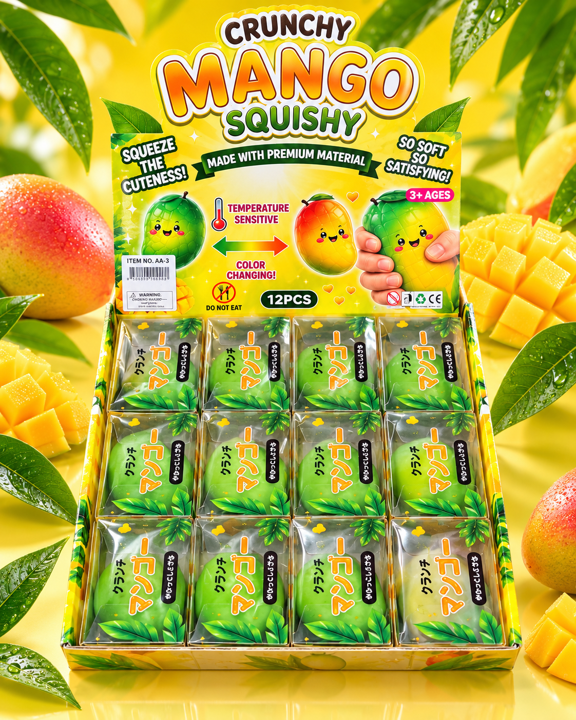 Crunchy mango Squishy 12pc