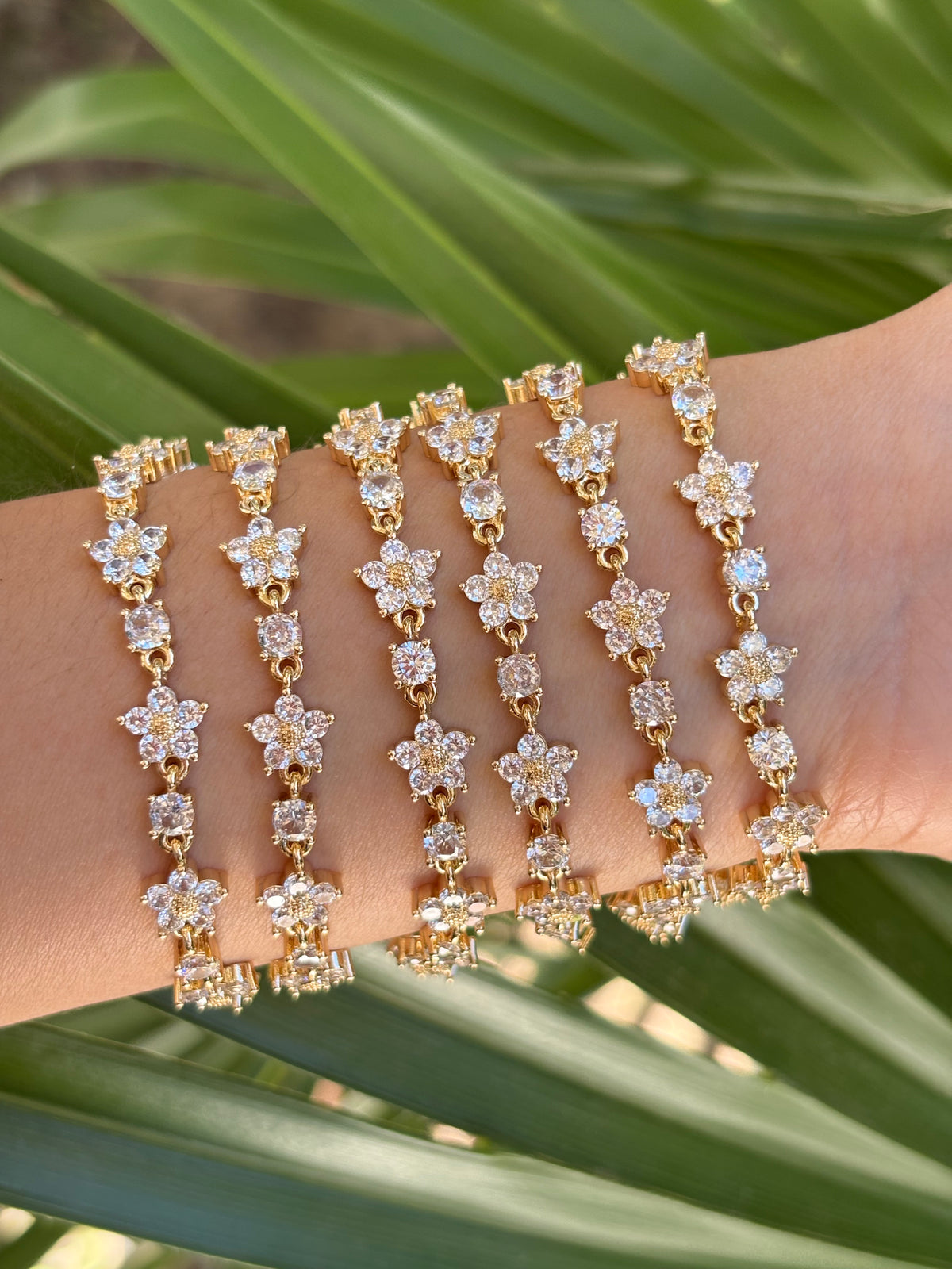 Bracelet flower 1pc