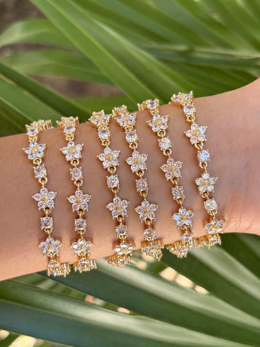 Bracelet flower 1pc