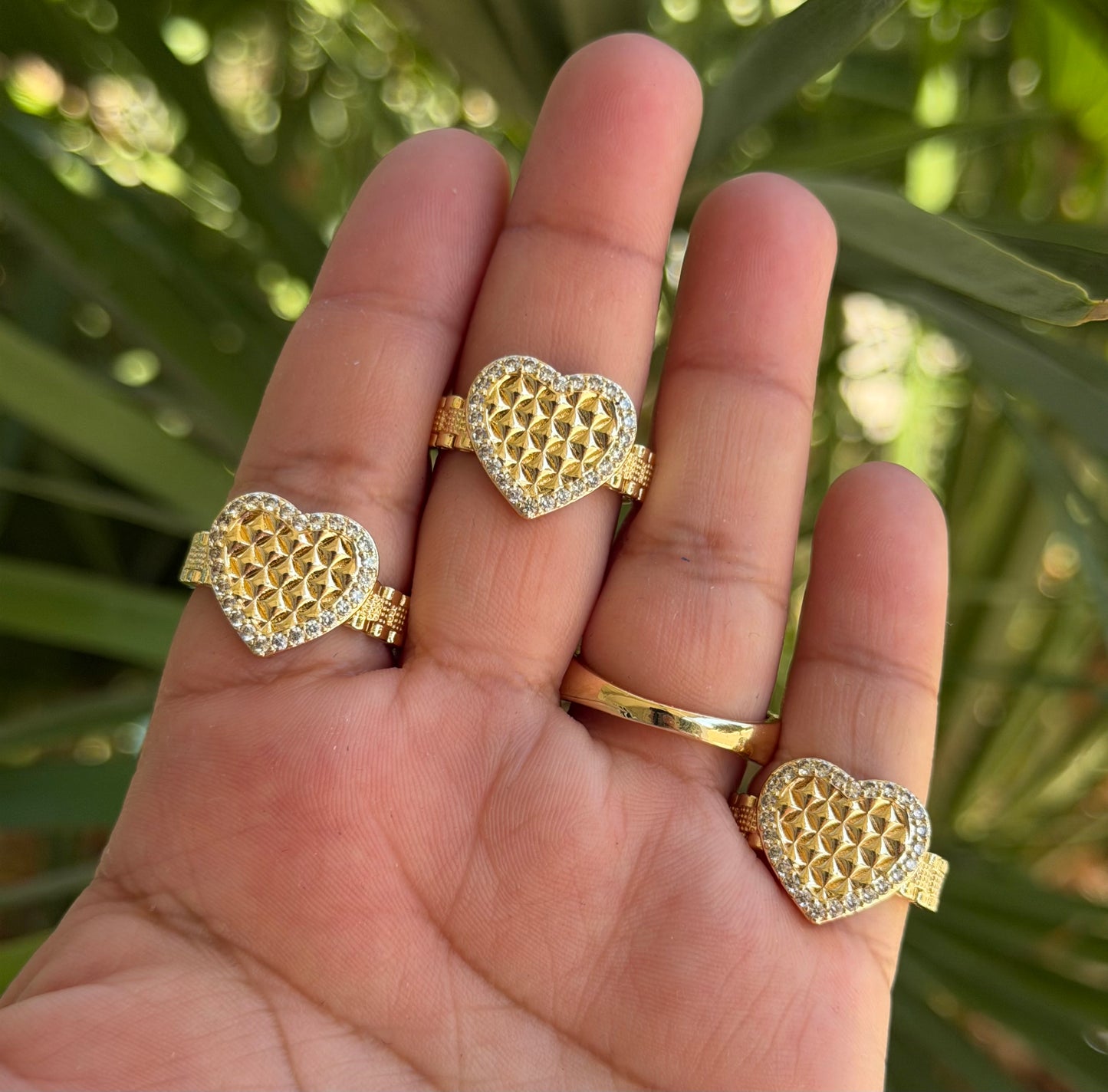 1pc New Heart Rolex Ring