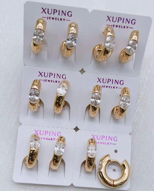 Stone Earring 6pc #68