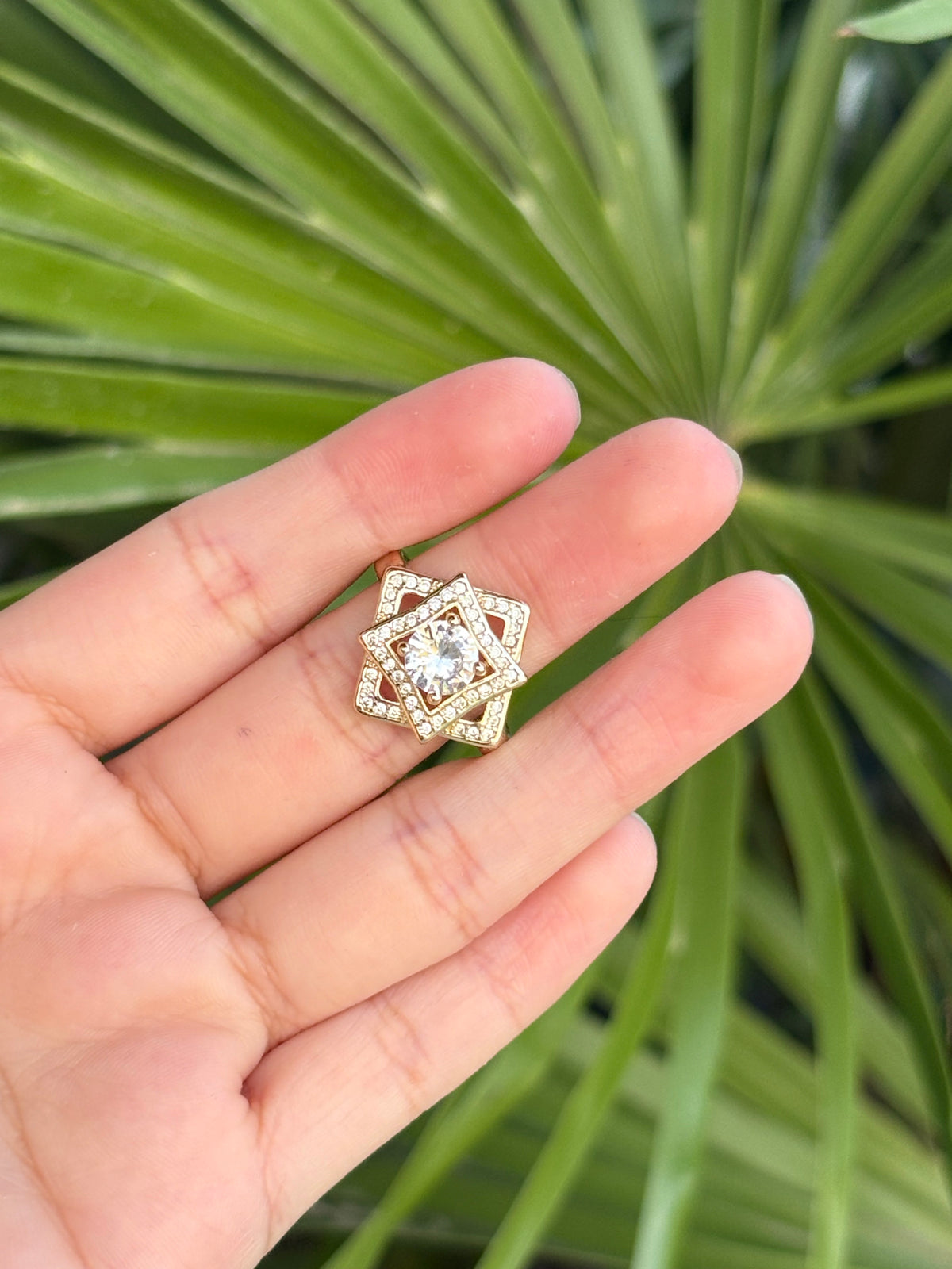 White ring ajustable