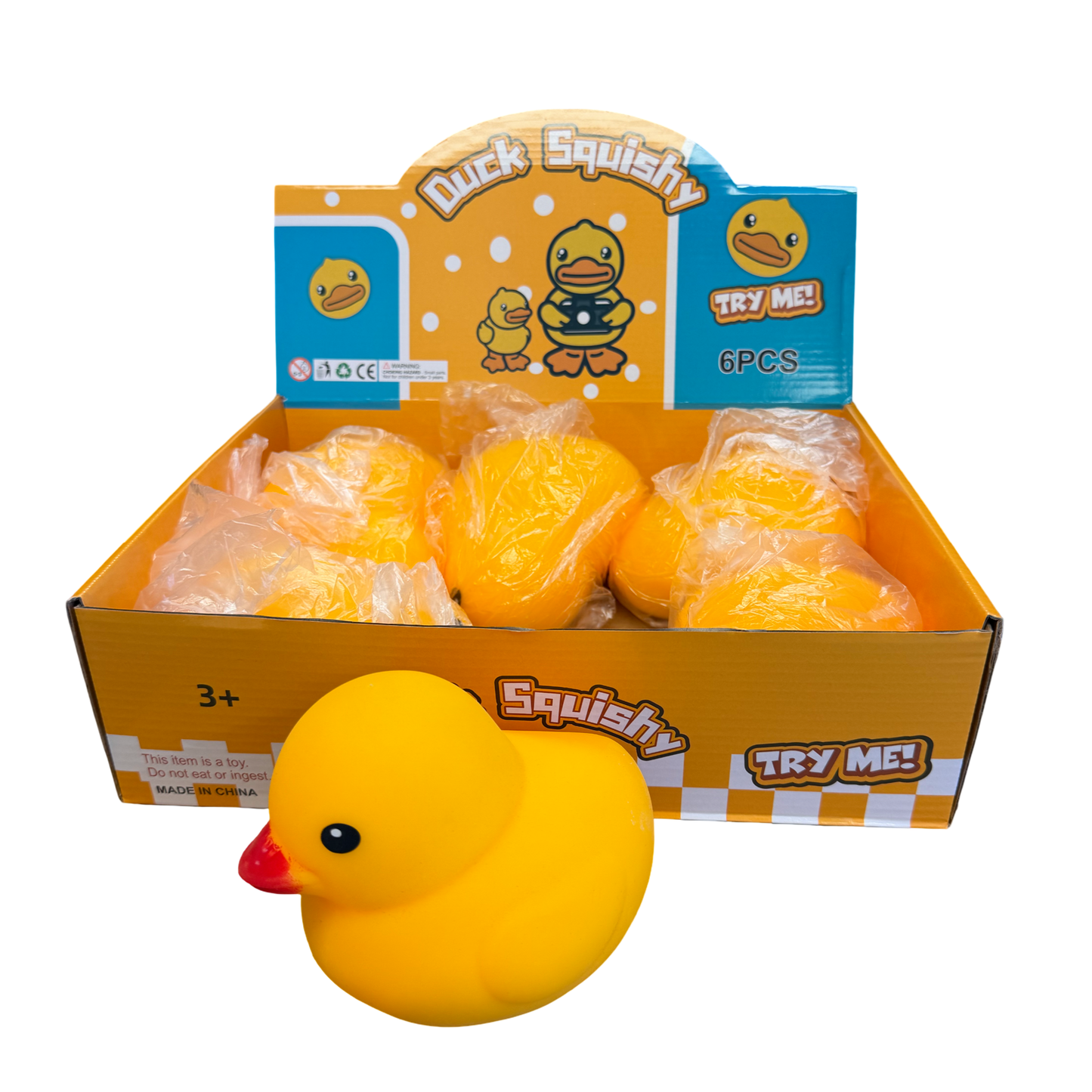6pc Medium Duck Squishy