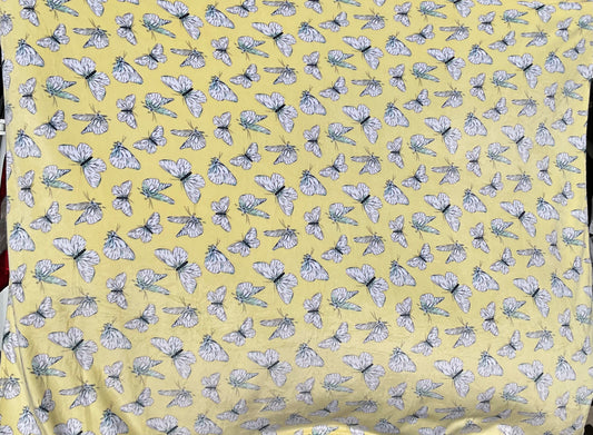 Yellow butterfly blanket Queen Size