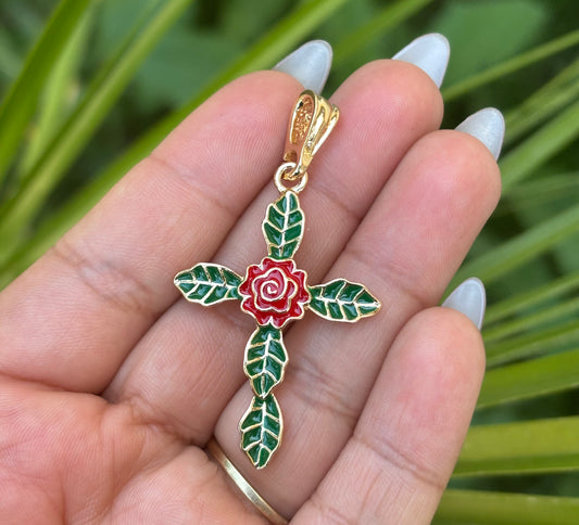 Rose Heart Pendant
