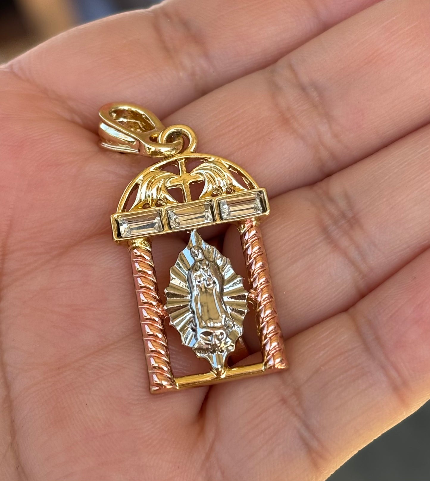 Virgencita Castle Pendant