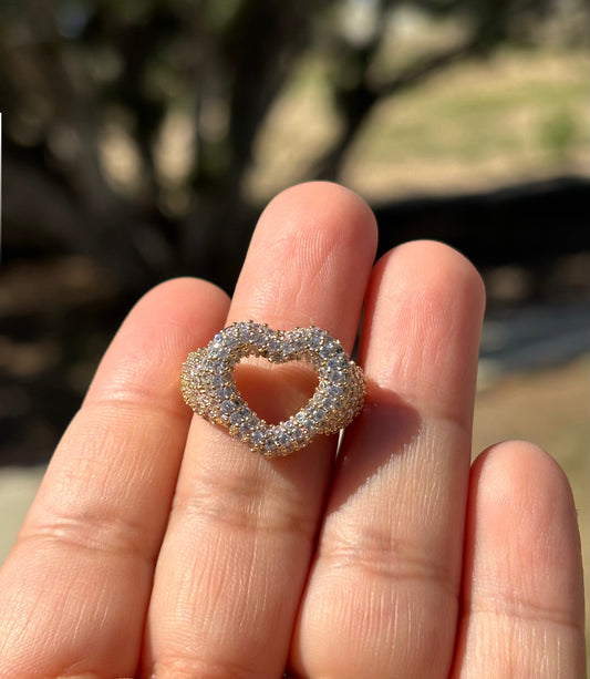 Heart Bling Adjustable Ring