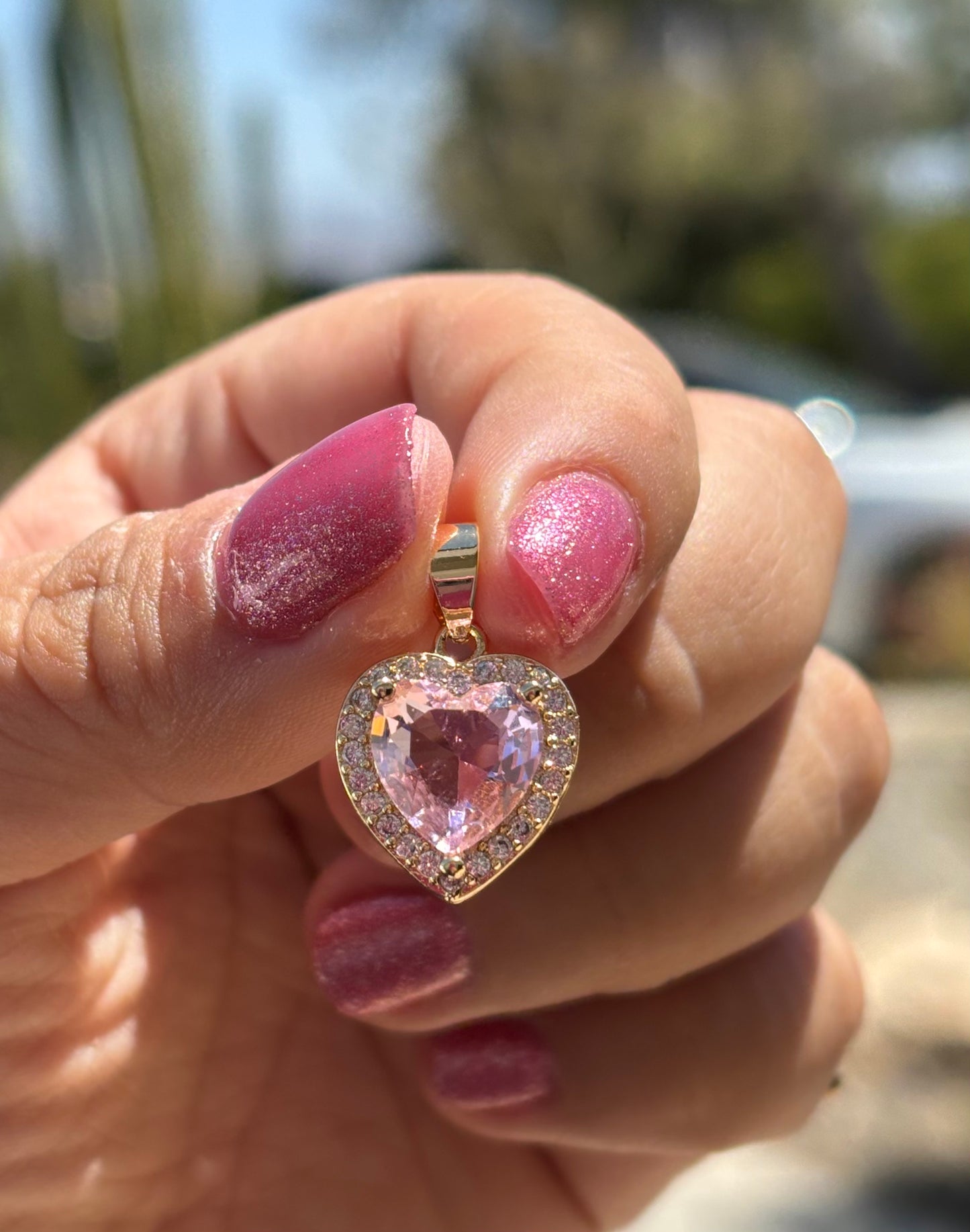 Pink Heart Pendant