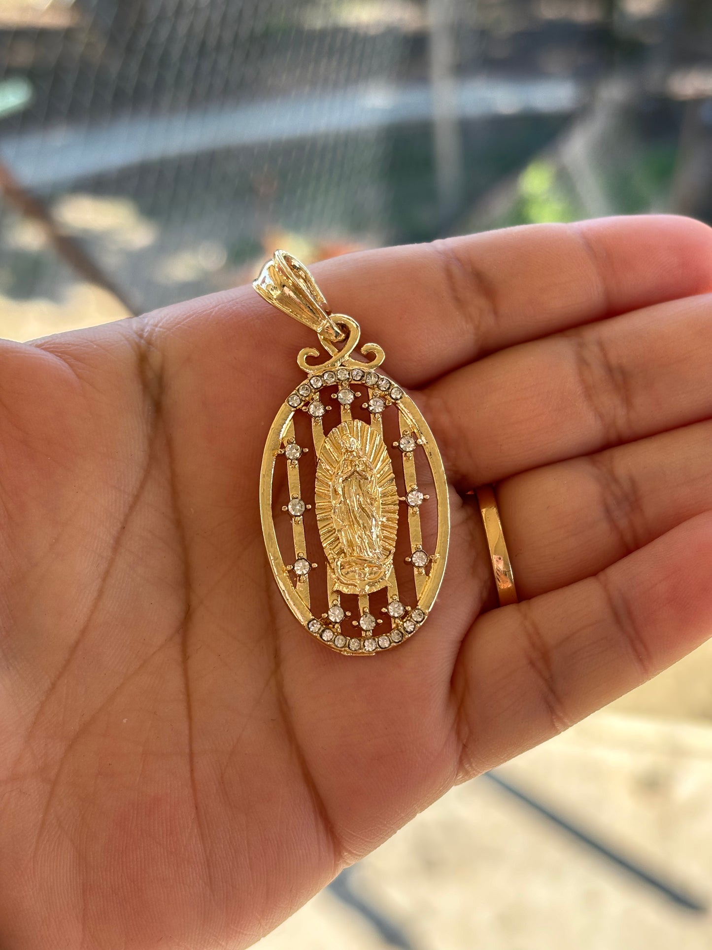 Oval Virgencita Pendant