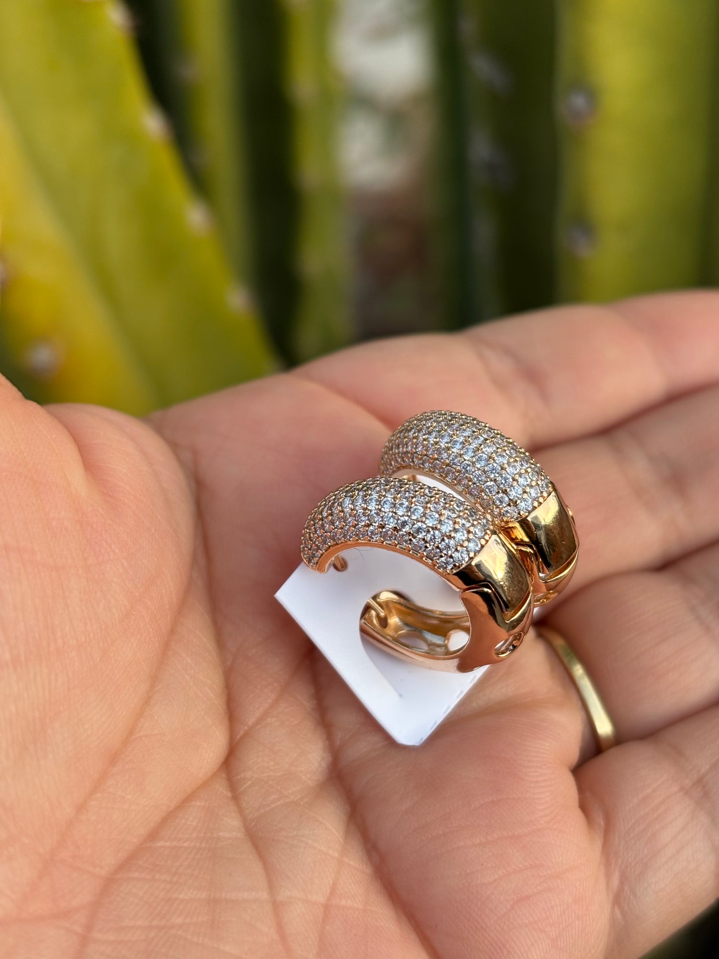 Chunky Bling High Quality Hoop