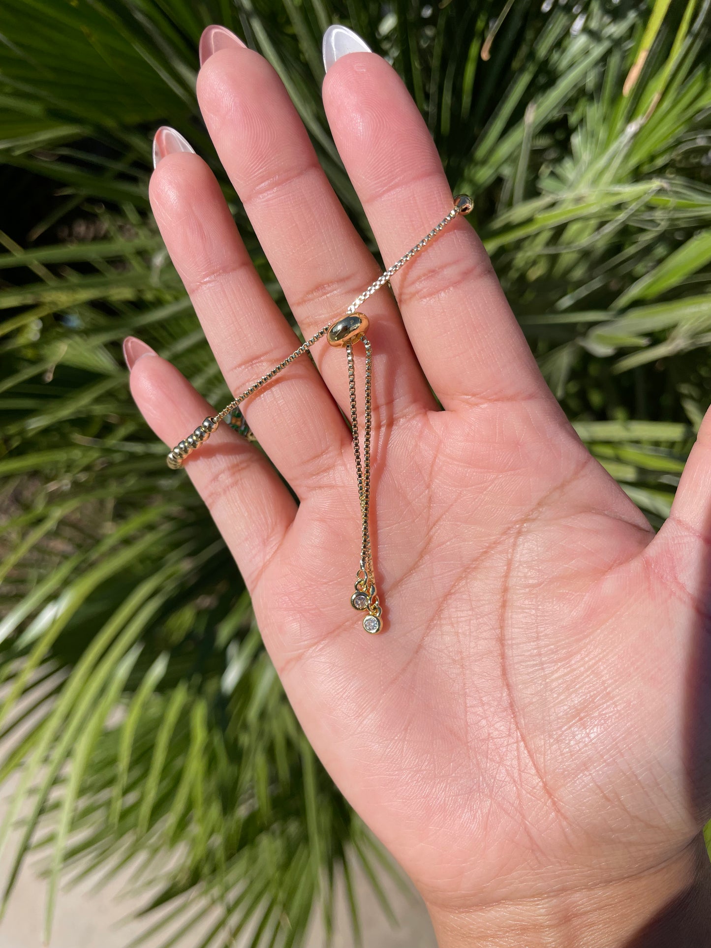 Flor verde pulsera