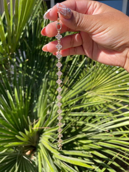 Trébol white pulsera