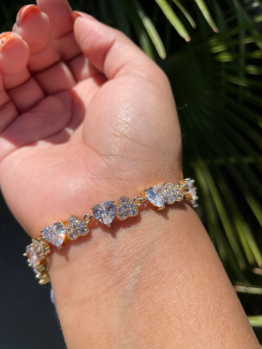 2hearts all around bracelet