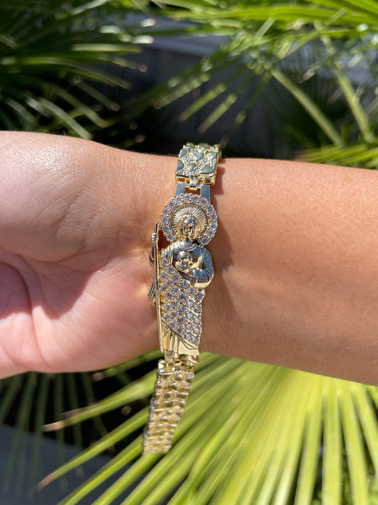 SJ gold bracelet