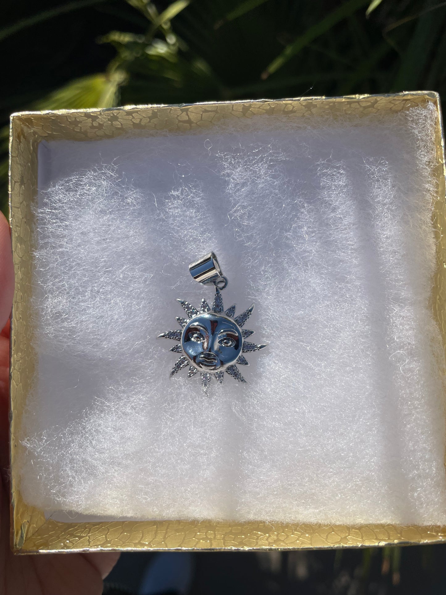 Sun silver pendant