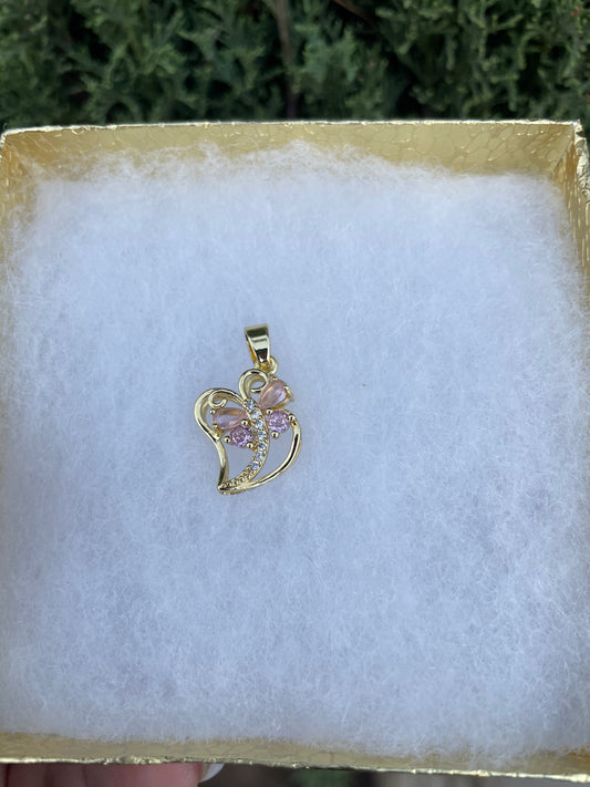 Mariposa heart Pendant