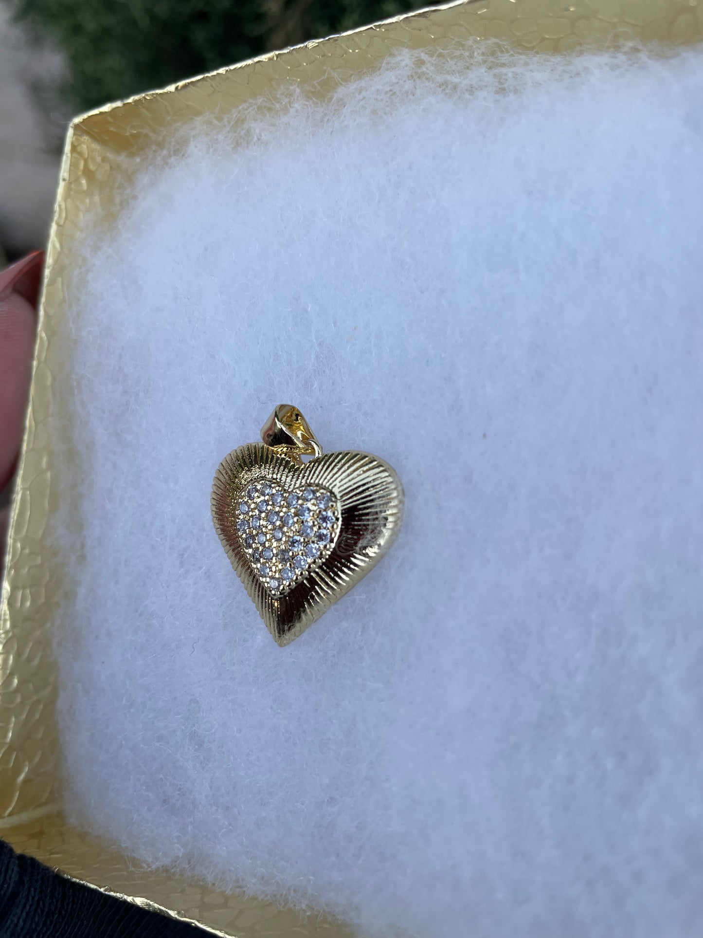 Heart gold plated Pendant