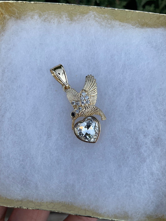 Pájaro clear Pendant