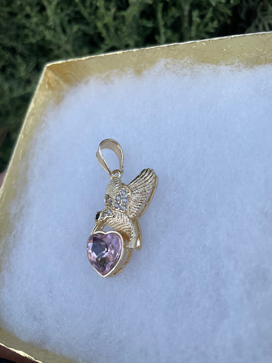 Pájaro rosa Pendant