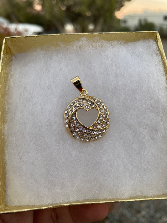 Heart circle Pendant