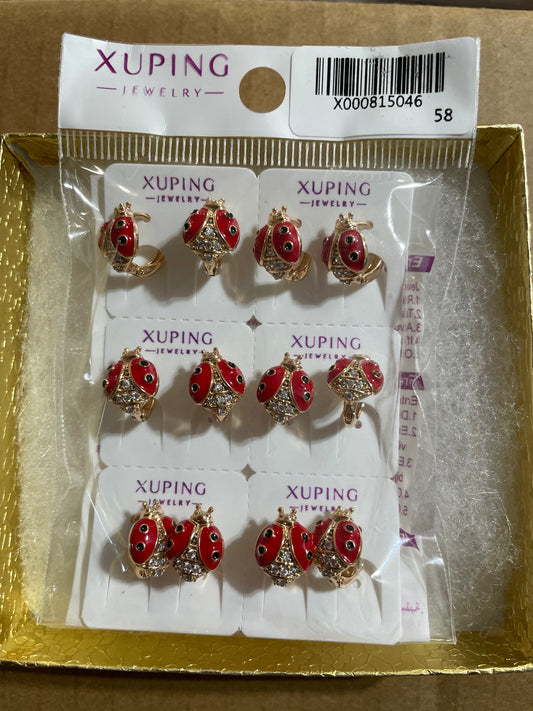 Earrings high quality pack lady bug