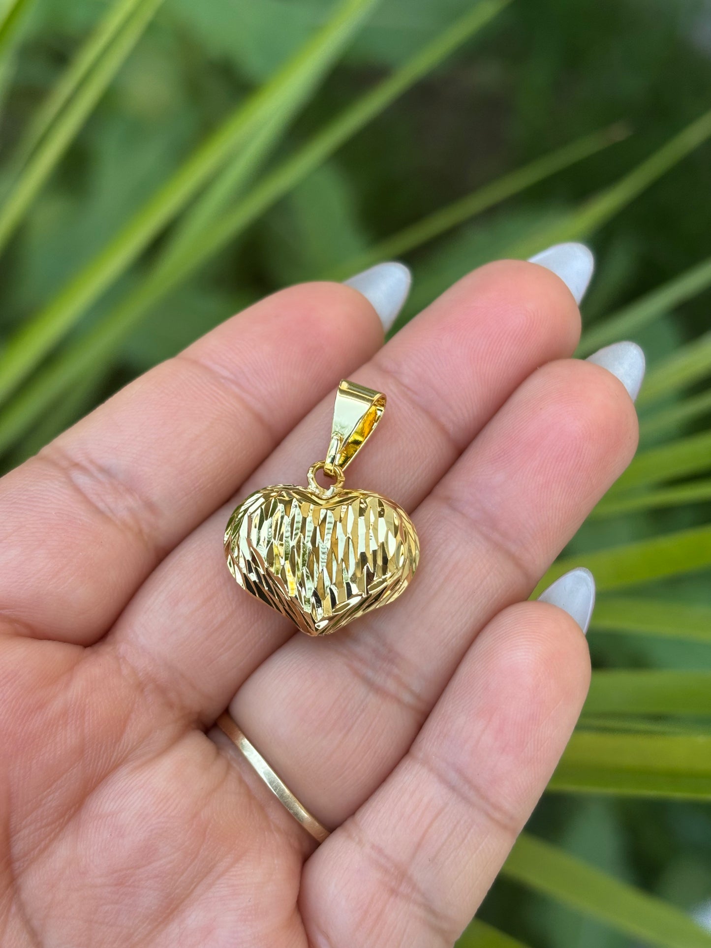 Nugget Heart Pendant