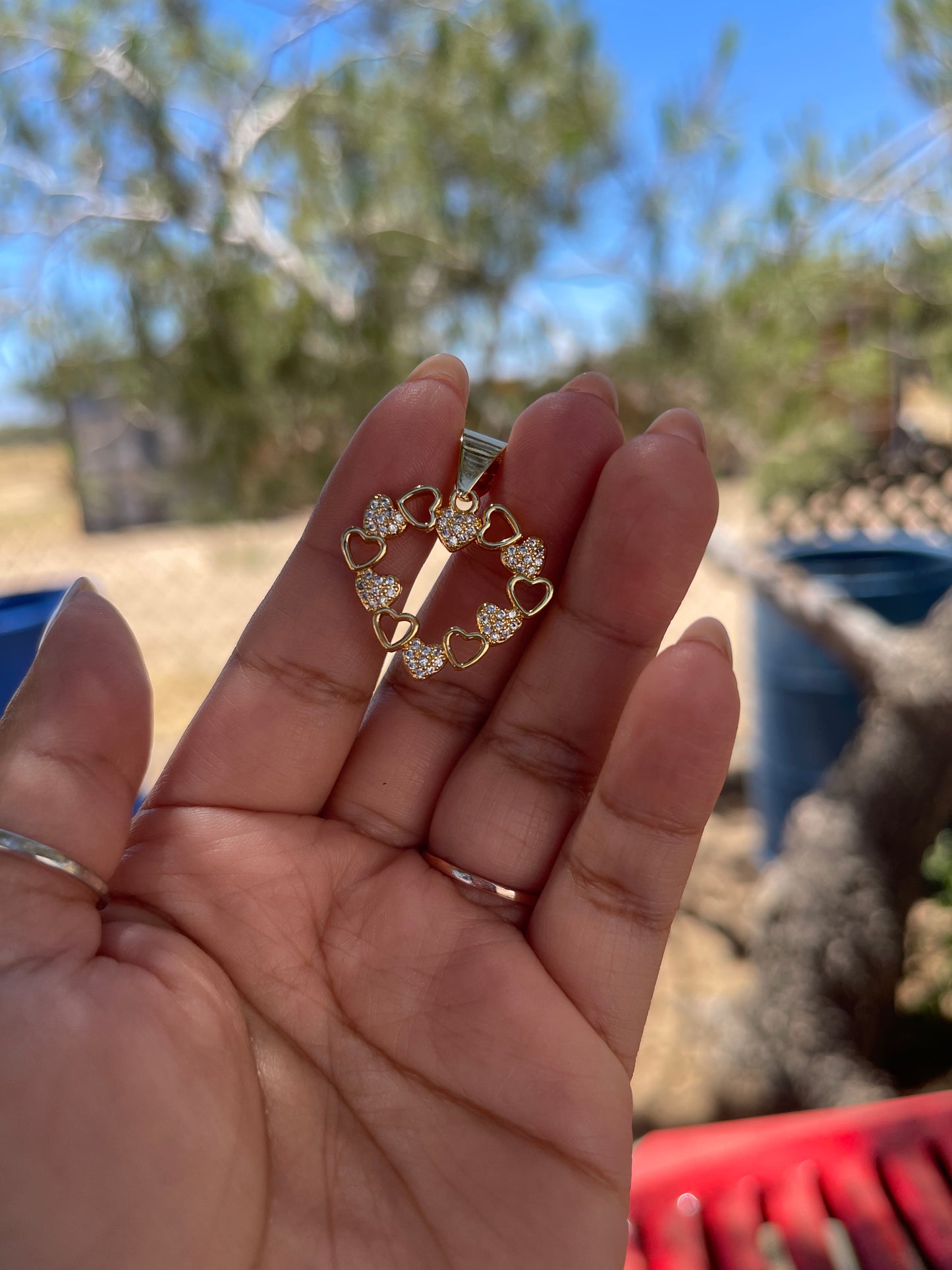 Heart of hearts pendant