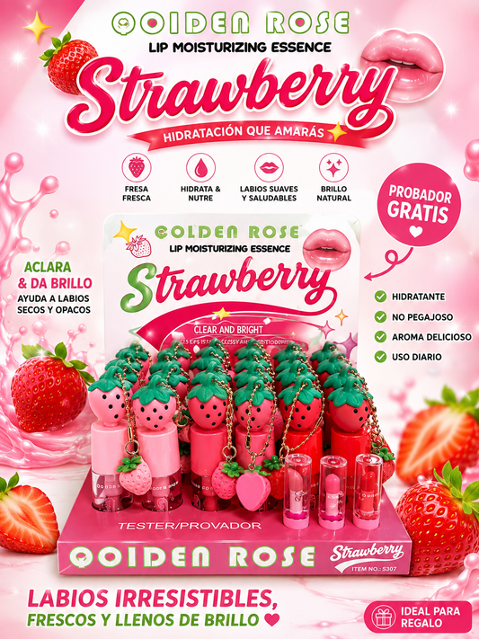 Strawberry lip moisturizer 24pcs