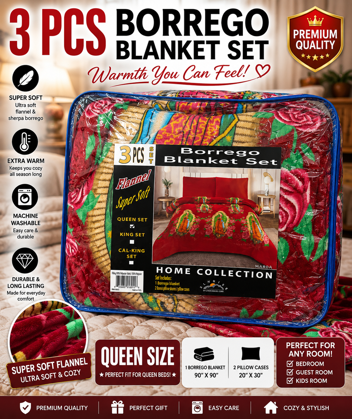 Queen size 3pc set Maria
