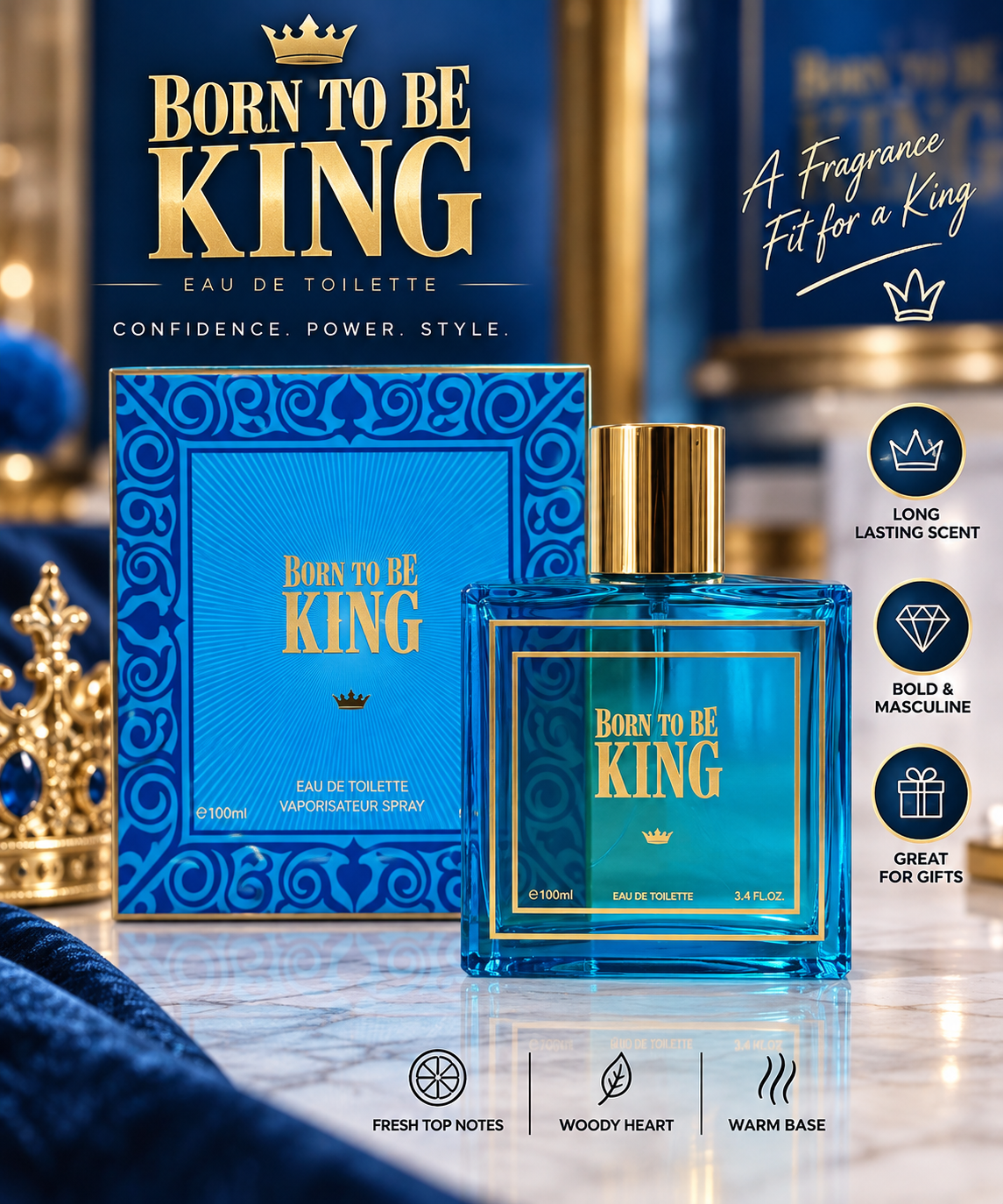 Born to be king perfume 1pc