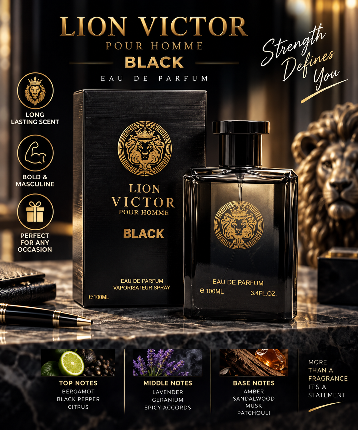 Lion Victor Perfume 1pc